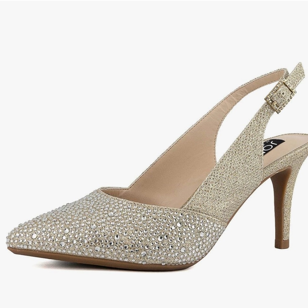 Jones New York silver sling back
